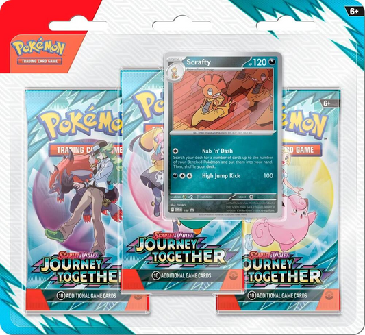 Journey Together 3 Pack Blister S&V Pokémon TCG *LIMIT 1 OF EACH*