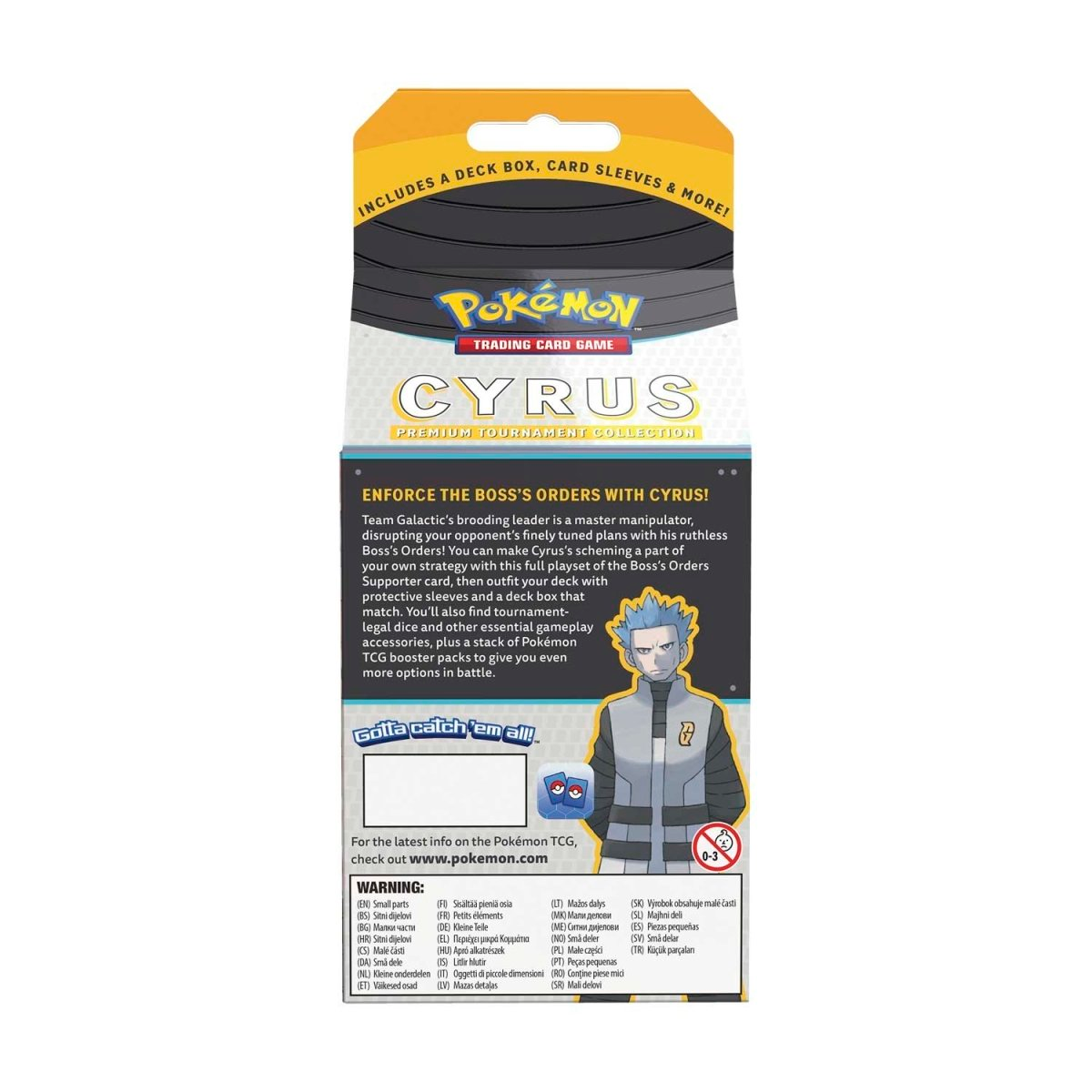 Cyrus Premium Tournament Collection Pokémon TCG (7 Various Booster Packs)
