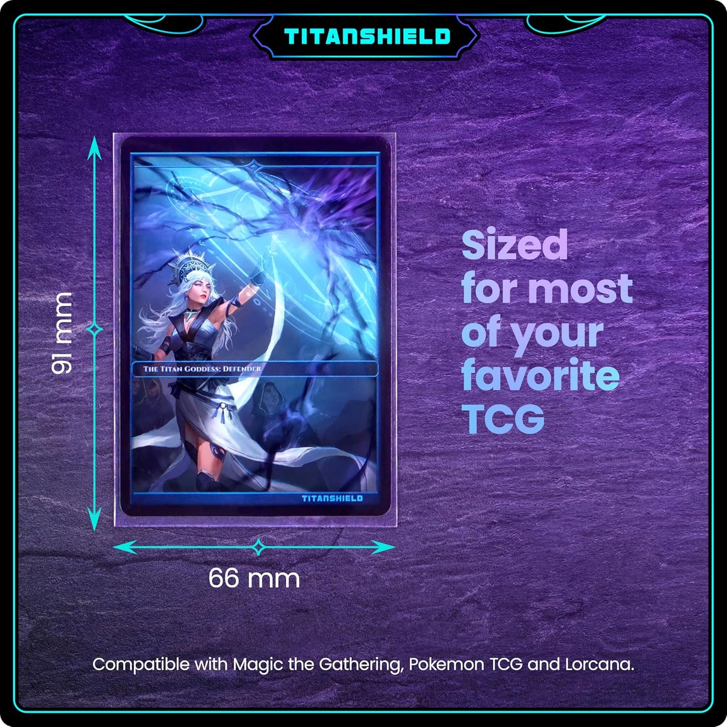 TitanShield Premium Clear Card Sleeves 3-Pack (150 Sleeves)