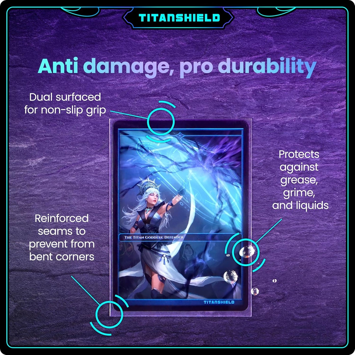 TitanShield Premium Clear Card Sleeves 3-Pack (150 Sleeves)