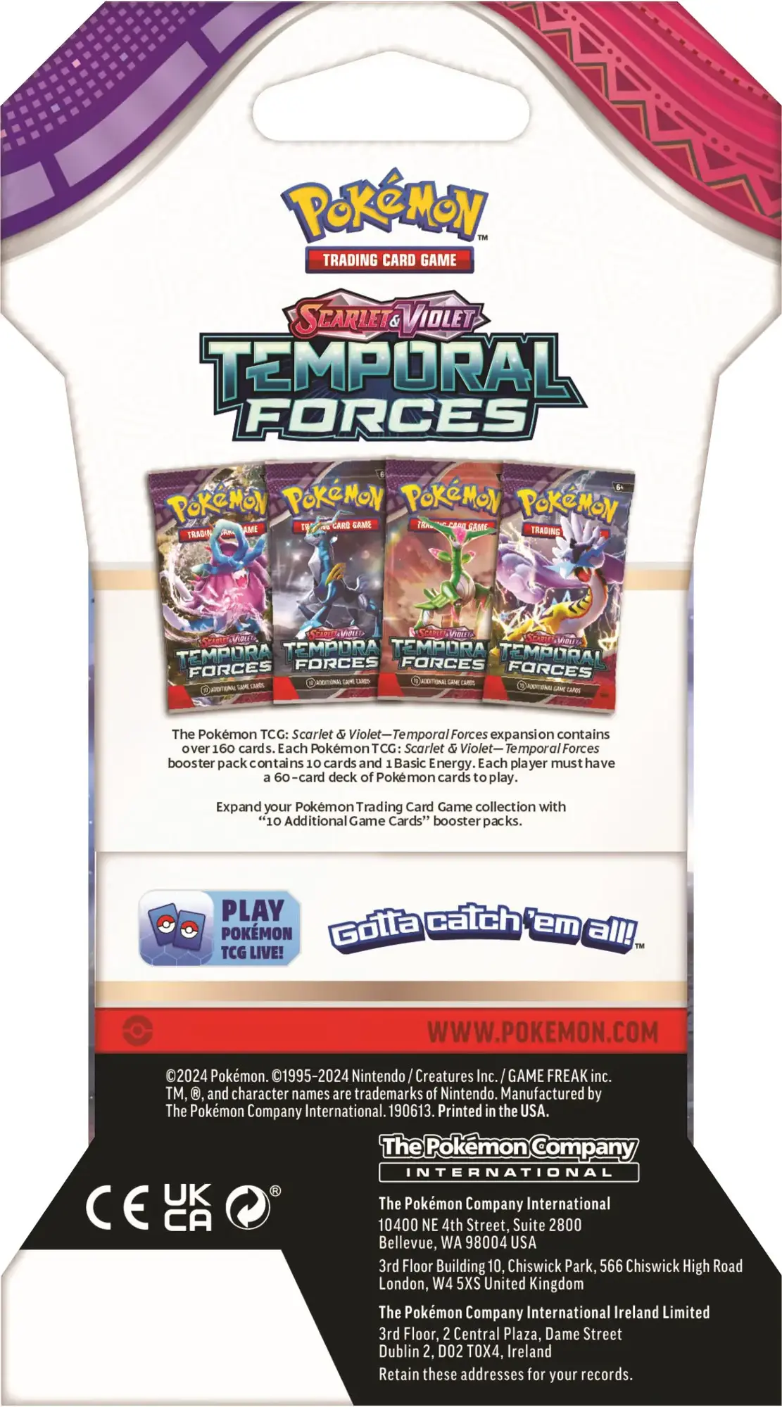 Temporal Forces Sleeved Booster Pack S&V Pokémon TCG