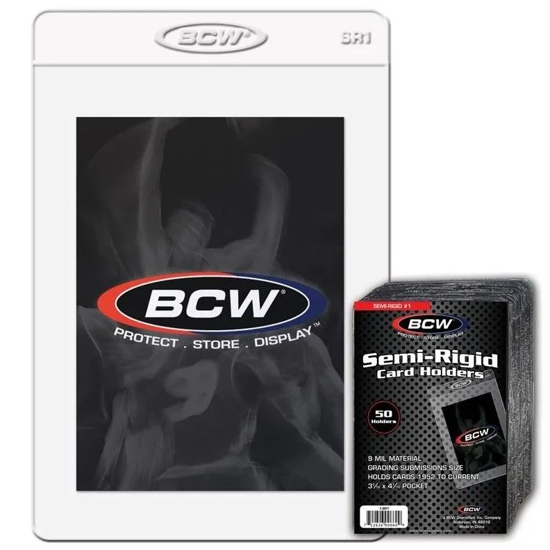 BCW Semi-Rigid Card Holders