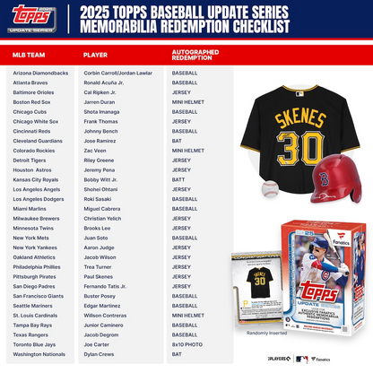 2025 Topps Updates Baseball Fanatics Exclusive Value Box