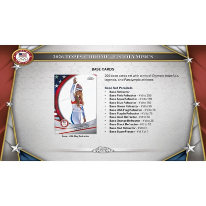 2026 Topps Chrome U.S. Olympics Hobby Box
