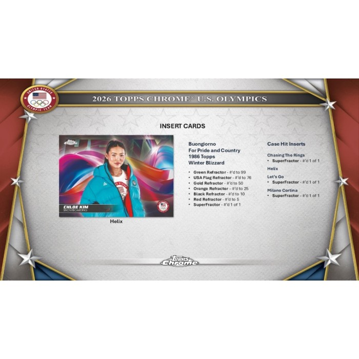 2026 Topps Chrome U.S. Olympics Hobby Box