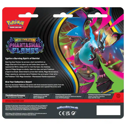 Phantasmal Flames 3-Pack Blister Pokémon TCG