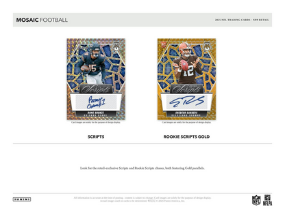2025 Panini Mosaic Football Mega Box (Reactive Purple Parallels)
