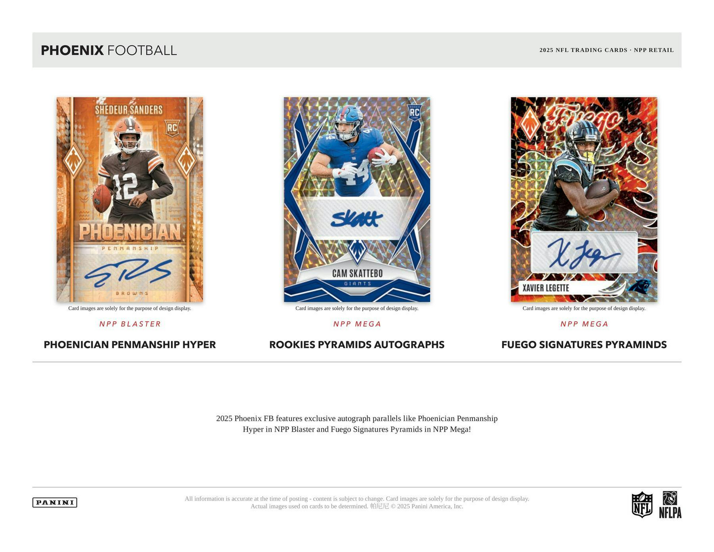 2025 Panini Phoenix Football Blaster Box