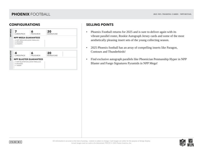 2025 Panini Phoenix Football Blaster Box