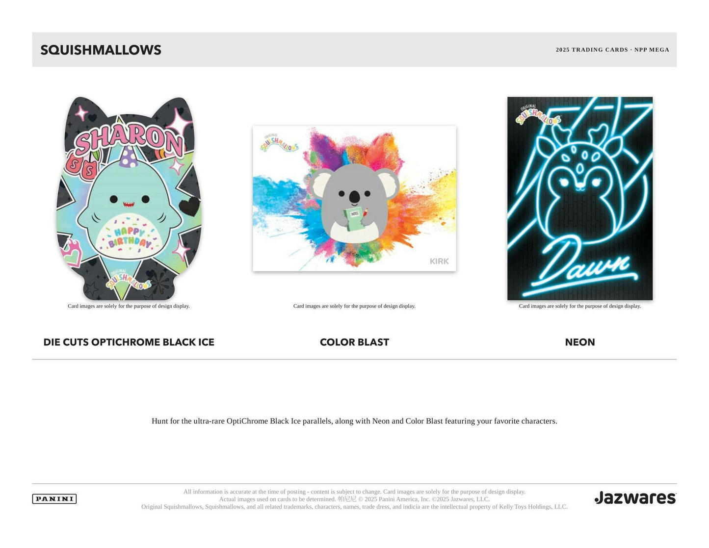 2025 Panini Squishmallows SERIES 2 Mega Box