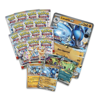 Prismatic Evolutions Lucario ex & Tyranitar ex Premium Collection Pokémon TCG *LIMIT 1*