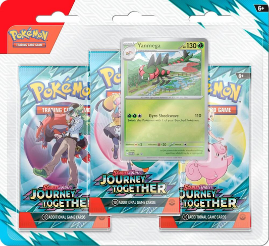 Journey Together 3 Pack Blister S&V Pokémon TCG *LIMIT 1 OF EACH*