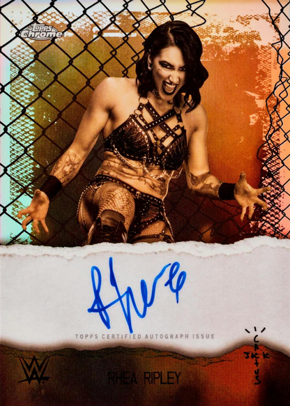 2025 Topps Chrome WWE x Cactus Jack Factory Sealed Hobby Box Booster Pack