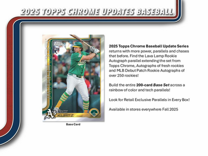 2025 Topps Chrome Updates Baseball Factory Sealed Mega Box