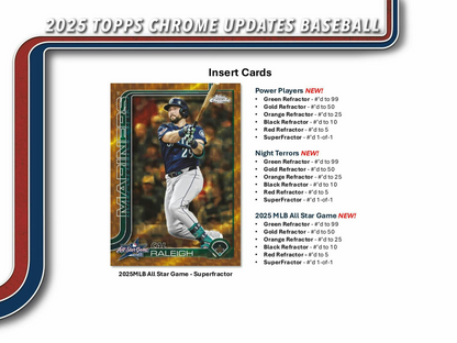 2025 Topps Chrome Updates Baseball Factory Sealed Mega Box