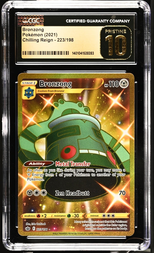 Bronzong 223/198 Secret Rare - Chilling Reign - CGC Pristine 10