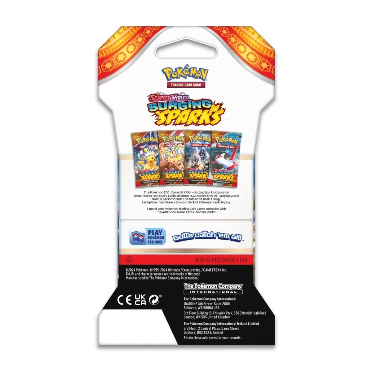 Surging Sparks Sleeved Booster Pack Pokémon TCG Scarlet & Violet