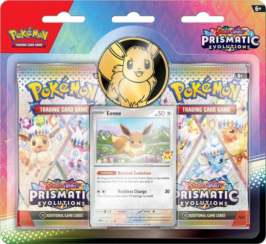 Prismatic Evolutions 2-Booster Pack Blister Eevee Promo