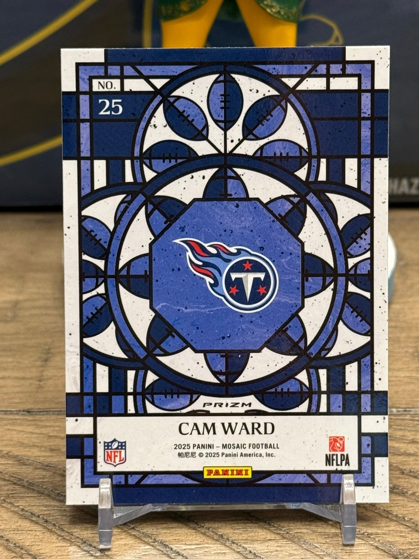 Cam Ward #25 (RC) Stained Glass - 2025 Panini Mosaic