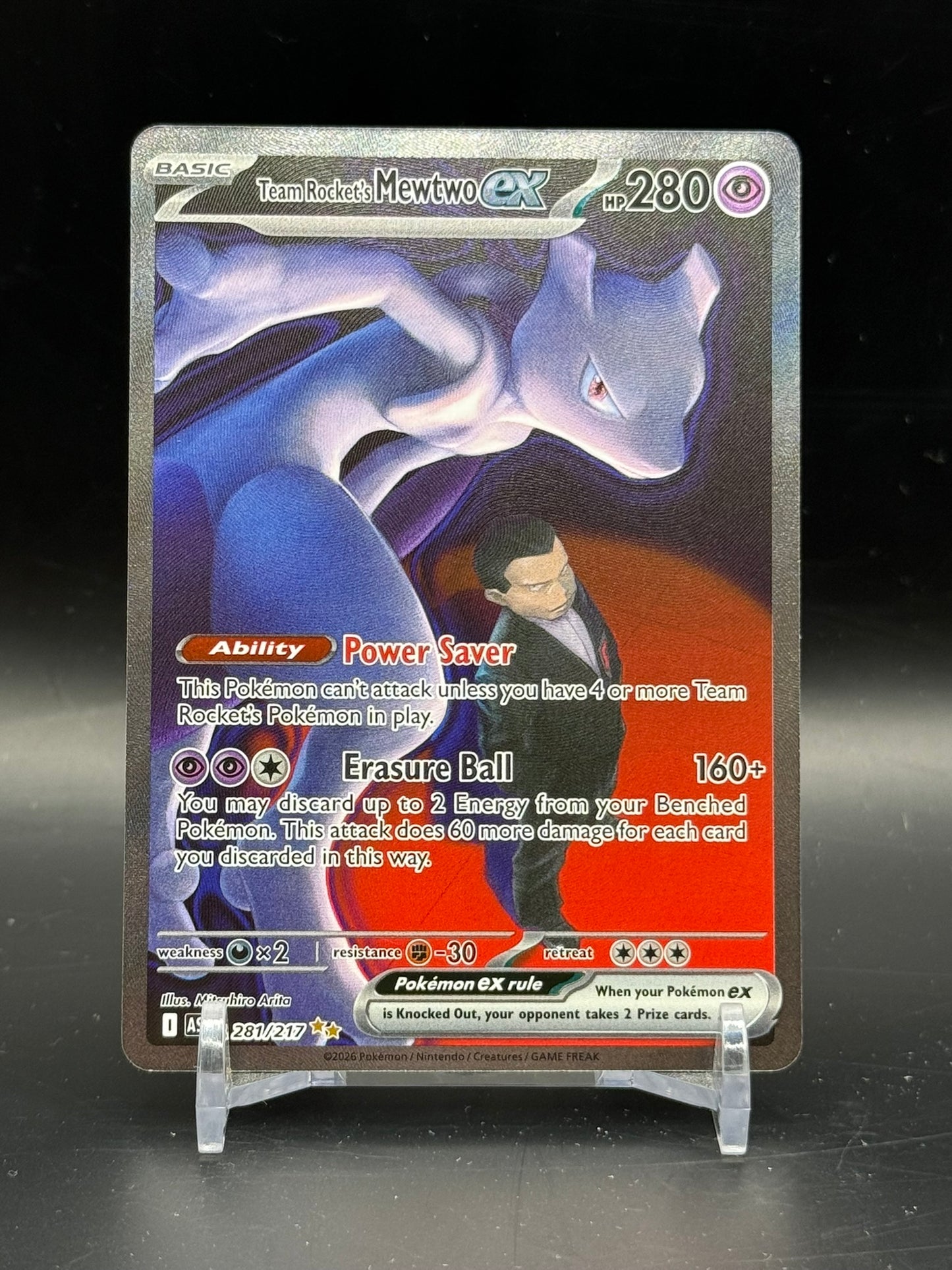 Team Rocket's Mewtwo ex 281/217 SIR - Ascended Heroes
