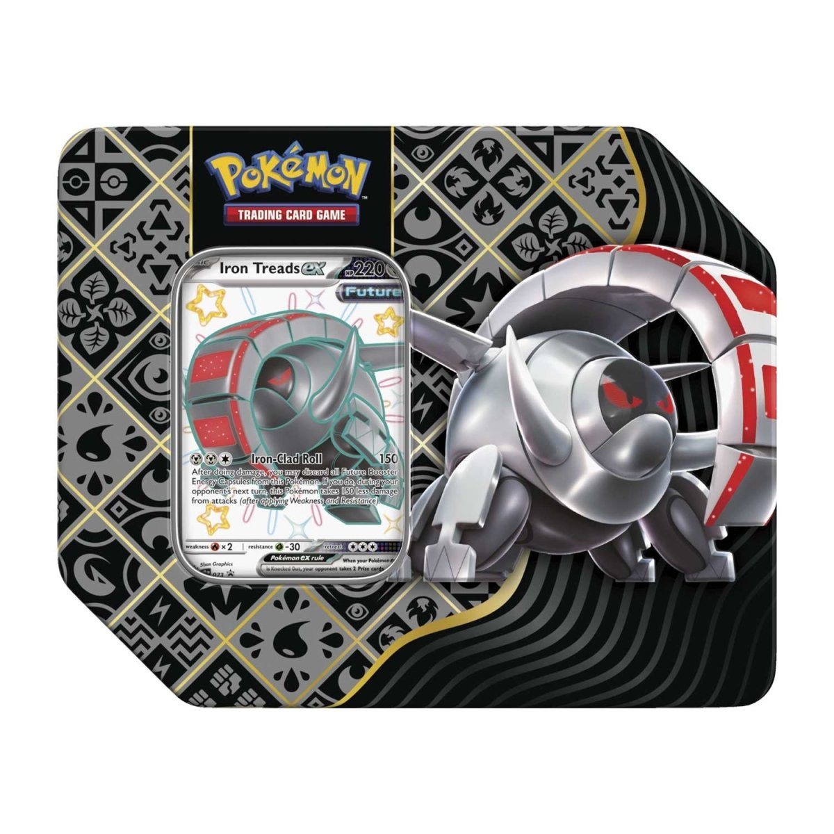 Paldean Fates Tin (Shiny Iron Treads ex) Pokémon Scarlet & Violet