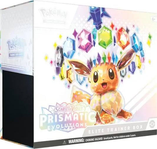 Prismatic Evolutions Elite Trainer Box Pokémon TCG Scarlet and Violet (PREORDER, release date 1/17/25)