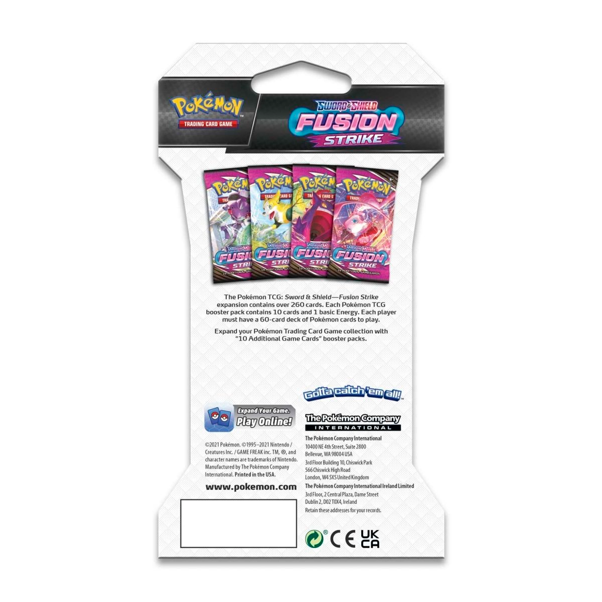 Fusion Strike Sleeved Booster Pack SWSH Pokémon TCG