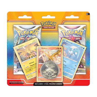 Articuno, Zapdos, & Moltres 2-Pack Blister Pokémon TCG
