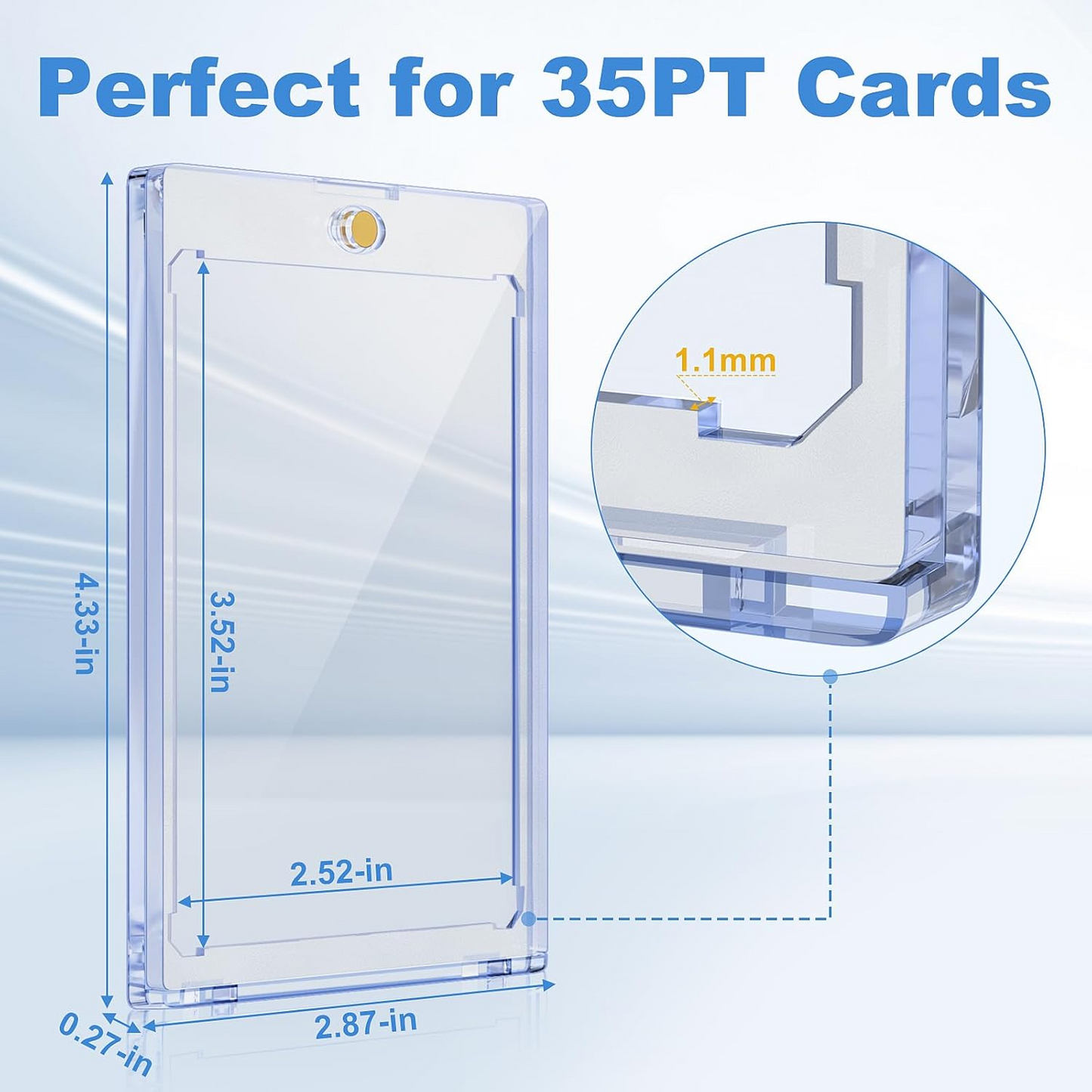 35pt Clear Magnetic Card Holder (Generic Brand)