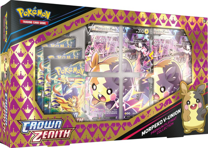 Crown Zenith Premium Playmat Collection Morpeko V-Union Box Pokémon TCG