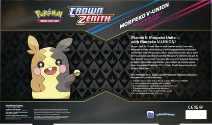 Crown Zenith Premium Playmat Collection Morpeko V-Union Box Pokémon TCG