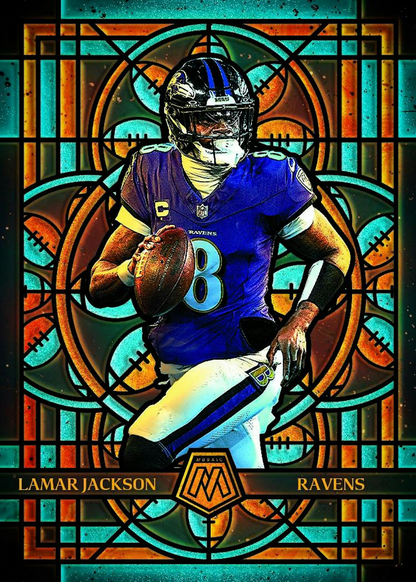 2025 Panini Mosaic Football Mega Box (Reactive Purple Parallels)