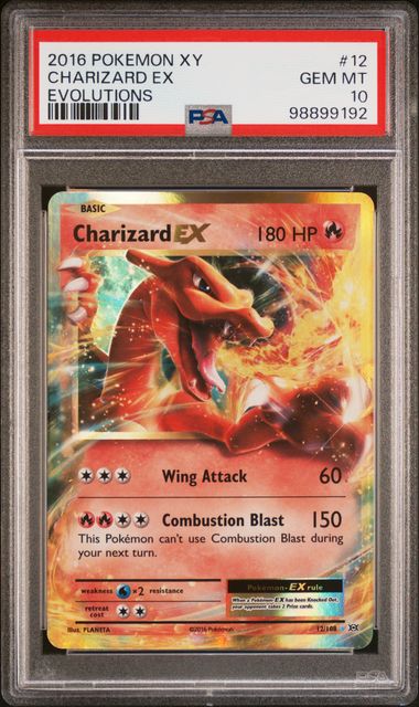 Charizard EX 12/108  - XY Evolutions - PSA Gem Mint 10