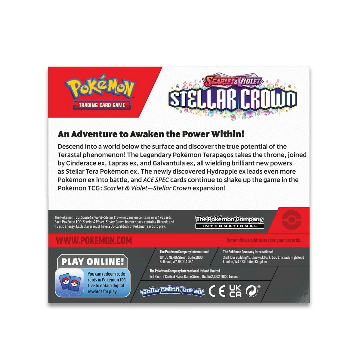 Stellar Crown Booster Display Box (36 Packs) Pokémon TCG Scarlet & Violet