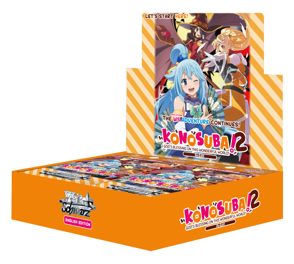 Weiss Schwarz Konosuba! God's Blessing on this Wonderful World! Re:Edit Booster Box - English (1ST EDITION)