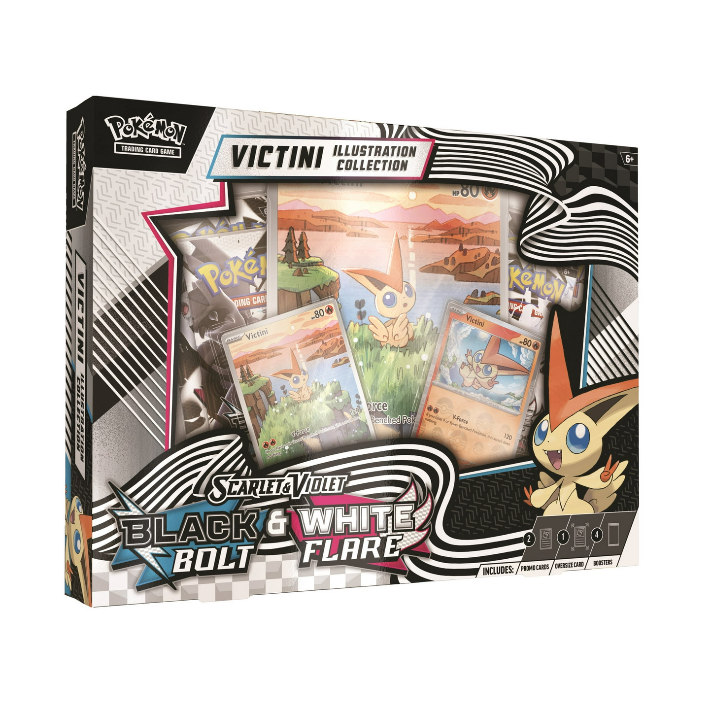 Victini Illustration Collection Box Black Bolt & White Flare Pokémon TCG *LIMIT 2*