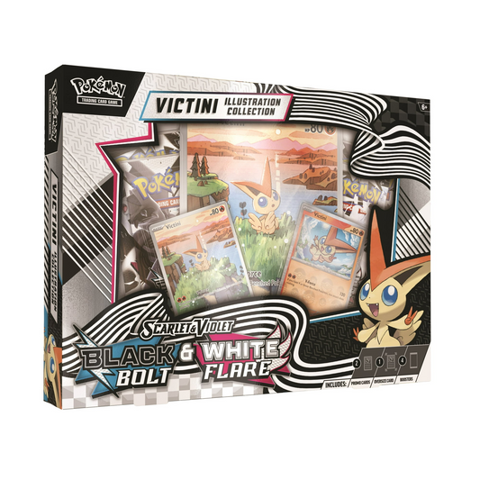Victini Illustration Collection Box Black Bolt & White Flare Pokémon TCG *LIMIT 2*