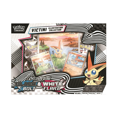 Victini Illustration Collection Box Black Bolt & White Flare Pokémon TCG *LIMIT 2*